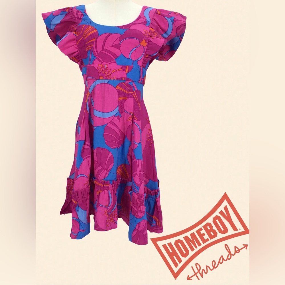 Tuckernuck Kids Dress - Pink and Blue Size-S